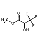 结构式 CAS# 93496-85-6, 甲基3,3,3-三氟-2-羟基丙酸酯