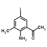 structure of CAS# 935292-72-1, 1-(2-amino-5-iodo-3-methyl-phenyl)ethanone;1-(2-Amino-5-iodo-3-methylphenyl)-1-ethanone;1-(2-amino-5-iodo-3-methylphenyl)ethanone;1-(2-amino-5-iodo-3-methyl-phenyl)ethanone
