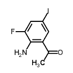 CAS#: 935292-91-4， 1-(2-Amino-3-fluoro-5-iodophenyl)ethanone