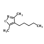 CAS#: 93548-08-4， 3,5-Dimethyl-4-pentyl-1,2-oxazole