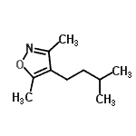 CAS#: 93548-16-4， 3,5-Dimethyl-4-(3-methylbutyl)-1,2-oxazole