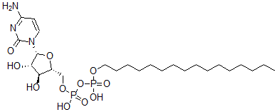 CAS#: 93605-01-7， P(1)-(1-Hexadecyl)-P(2)-(1-beta-Arabinofuranosylcytosin-5'-Yl)Pyrophosphate