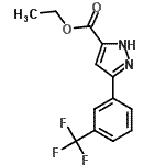 CAS#: 93618-46-3， Ethyl 3-[3-(trifluoromethyl)phenyl]-1H-pyrazole-5-carboxylate