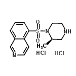 CAS#: 936233-10-2， 5-{[(2R)-2-Methyl-1-piperazinyl]sulfonyl}isoquinoline dihydrochloride
