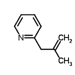 structure of CAS# 936621-16-8, 2-(2-methylprop-2-enyl)pyridine;2-Methyl-3-(2-pyridyl)-1-propene;MFCD07775126