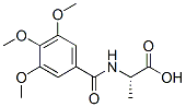 结构式 CAS# 93709-67-2, (2S)-2-[(3,4,5-三甲氧基苯甲酰基)氨基]丙酸
