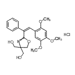 CAS#: 93777-58-3， {2-[(Z)-1-Phenyl-2-(2,4,5-trimethoxyphenyl)vinyl]-4,5-dihydro-1,3-oxazole-4,4-diyl}dimethanol hydrochloride (1:1)