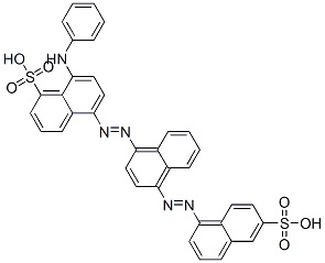 CAS#: 93783-11-0， 8-(Phenylamino)-5-[[4-[(6-Sulpho-1-Naphthyl)Azo]-1-Naphthyl]Azo]Naphthalene-1-Sulphonic Acid