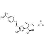 CAS#: 93783-70-1， 5-(Diisopropylamino)-2-{[4-(dimethylamino)phenyl]diazenyl}-3-methyl-1,3,4-thiadiazol-3-ium trichlorozincate(1-)