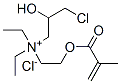 CAS#: 93804-78-5， [3-Chloro-2-Hydroxypropyl]Diethyl[2-[(2-Methyl-1-Oxoallyl)Oxy]Ethyl]Ammonium Chloride