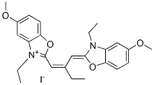 CAS#: 93838-97-2， 3-Ethyl-2-[2-[(3-Ethyl-5-Methoxy-3H-Benzoxazol-2-Ylidene)Methyl]But-1-Enyl]-5-Methoxybenzoxazolium Iodide