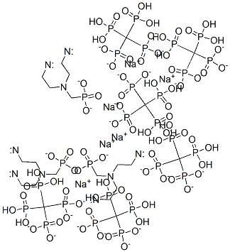 CAS 登录号：93841-74-8， [[(膦酸基甲基)亚氨基]双[乙烷-2,1-二基次氮基双(亚甲基)]]四膦酸四氢六钠