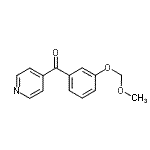 结构式 CAS# 938458-57-2, [3-(甲氧基甲氧基)苯基](4-吡啶基)甲酮