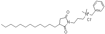 CAS#: 93882-60-1， N-Benzyl-3-(3-dodecyl-2,5-dioxo-1-pyrrolidinyl)-N,N-dimethyl-1-propanaminium chloride