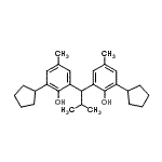 CAS#: 93892-46-7， 2,2'-(2-Methyl-1,1-propanediyl)bis(6-cyclopentyl-4-methylphenol)