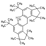 CAS#: 93893-68-6， 4,4'-Methylenebis[1,1,3,3-tetramethyl-6-(2-methyl-2-propanyl)-5-indanol]