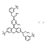 CAS#: 93917-96-5， Dihydrogen 3-[(ethyl{4-[{4-[ethyl(3-sulfonatobenzyl)amino]-2-methylphenyl}(4-sulfonatophenyl)methylene]-3-methyl-2,5-cyclohexadien-1-ylidene}ammonio)methyl]benzenesulfonate