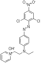 CAS#: 93919-20-1， 1-{2-[{4-[(2,6-Dichloro-4-nitrophenyl)diazenyl]phenyl}(ethyl)amino]ethyl}pyridinium hydroxide