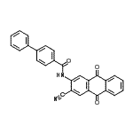 CAS 登录号：93940-14-8， N-(3-氰基-9,10-二氧代-9,10-二氢-2-蒽基)-4-联苯甲酰胺