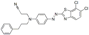 CAS#: 93942-24-6， 3-[[4-[(6,7-Dichlorobenzothiazol-2-Yl)Azo]Phenyl](3-Phenylpropyl)Amino]Propiononitrile