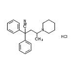 CAS#: 93942-55-3， 2,2-Diphenyl-4-(1-piperidinyl)pentanenitrile hydrochloride (1:1)