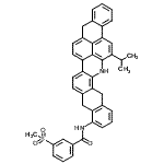 CAS#: 93963-01-0， N-(17-Isopropyl-5,10,15,16-tetrahydroanthra[2,1,9-mna]naphtho[2,3-h]acridin-11-yl)-3-(methylsulfonyl)benzamide