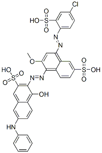 CAS#: 93964-19-3， 7-Anilino-3-[[4-[(4-Chloro-2-Sulphophenyl)Azo]-2-Methoxy-6-Sulphonaphthyl]Azo]-4-Hydroxynaphthalene-2-Sulphonic Acid