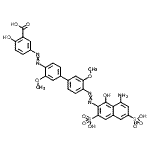 CAS#: 93964-57-9， 5-({4'-[(8-Amino-1-hydroxy-3,6-disulfo-2-naphthyl)diazenyl]-3,3'-dimethoxy-4-biphenylyl}diazenyl)-2-hydroxybenzoic acid