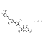 CAS#: 93964-58-0， Sodium hydrogen 5-({4'-[(8-amino-1-hydroxy-3,6-disulfonato-2-naphthyl)diazenyl]-3,3'-dimethoxy-4-biphenylyl}diazenyl)-2-hydroxybenzoate (2:1:1)