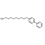 结构式 CAS# 93972-02-2, 4-癸基联苯