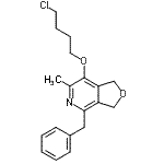 CAS#: 93982-16-2， 4-Benzyl-7-(4-chlorobutoxy)-6-methyl-1,3-dihydrofuro[3,4-c]pyridine