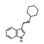 CAS#: 93982-60-6， N-Cyclohexyl-1-(1H-indol-3-yl)methanimine