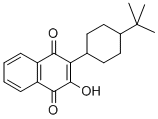 CAS 登录号:94015-46-0, 3-(4-叔丁基环己基)-4-羟基-1,2-萘醌