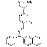 CAS#: 94089-06-2， 3-Chloro-N,N-diethyl-4-{(E)-[2-naphthyl(phenyl)hydrazono]methyl}aniline