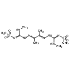 CAS#: 94094-76-5， N,7,8-Trimethyl-4-(methylamino)-N'-(methylsulfonyl)-2lambda<sup>6</sup>-thia-3,5,6,9,10-pentaazaundeca-3,6,8-trien-11-imidamide 2,2-dioxide