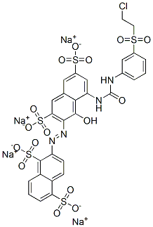 CAS#: 94109-42-9， Tetrasodium 2-[[8-[[[[3-[(2-Chloroethyl)Sulphonyl]Phenyl]Amino]Carbonyl]Amino]-1-Hydroxy-3,6-Disulphonato-2-Naphthyl]Azo]Naphthalene-1,5-Disulphonate