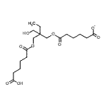 CAS#: 94110-05-1， 6-[2-{[(5-Carboxypentanoyl)oxy]methyl}-2-(hydroxymethyl)butoxy]-6-oxohexanoate