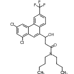 CAS#: 94133-70-7， N,N-Dibutyl-3-[1,3-dichloro-6-(trifluoromethyl)-9-phenanthryl]-3-hydroxypropanamide