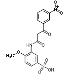 CAS#: 94134-37-9， 4-Methoxy-3-{[3-(3-nitrophenyl)-3-oxopropanoyl]amino}benzenesulfonic acid