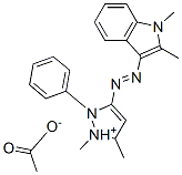 CAS#: 94135-77-0， 3-((1,2-Dimethyl-1H-Indol-3-Yl)Azo)-1,5-Dimethyl-2-Phenyl-1H-Pyrazolium Acetate