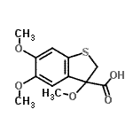 CAS#: 94157-96-7， 3,5,6-Trimethoxy-2,3-dihydro-1-benzothiophene-3-carboxylic acid