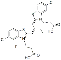 CAS#: 94158-25-5， 3-(2-Carboxyethyl)-2-[2-[[3-(2-Carboxyethyl)-5-Chloro-3H-Benzothiazol-2-Ylidene]Methyl]But-1-Enyl]-5-Chlorobenzothiazolium Iodide