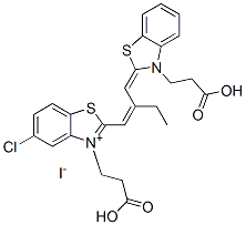 CAS#: 94158-26-6， 3-(2-Carboxyethyl)-2-[2-[[3-(2-Carboxyethyl)-3H-Benzothiazol-2-Ylidene]Methyl]But-1-Enyl]-5-Chlorobenzothiazolium Iodide