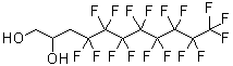 structure of CAS# 94159-84-9, 4,4,5,5,6,6,7,7,8,8,9,9,10,10,11,11,11-Heptadecafluoro-1,2-Undecanediol