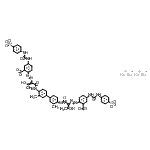 CAS#: 94160-42-6， tetrasodium 2-[1-[[4-[4-[[2-[2-carboxylato-4-[(4-sulfonatophenyl)carbamoylamino]phenyl]azo-3-hydroxy-but-2-enoyl]amino]-3-methyl-phenyl]-2-methyl-phenyl]carbamoyl]-2-hydroxy-prop-1-enyl]azo-5-[(4-sulfonatophenyl)carbamoylamino]benzoate