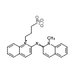 CAS#: 94166-39-9， 3-[2-[(1-methyl-2-quinolylidene)amino]quinolin-1-ium-1-yl]propane-1-sulfonate