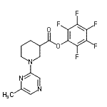 CAS#: 941716-83-2， Pentafluorophenyl 1-(6-methyl-2-pyrazinyl)-3-piperidinecarboxylate