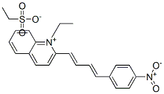 CAS 登录号：94200-19-8， 1-乙基-2-[4-(4-硝基苯基)丁-1,3-二烯基]喹啉鎓乙烷磺酸盐