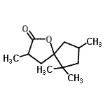 CAS#: 94201-23-7， 1,1,3,7-tetramethyl-9-oxaspiro[4.4]nonan-8-one