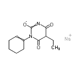 CAS#: 94201-50-0， sodium 1-(1-cyclohexenyl)-5-ethyl-4,6-dioxo-pyrimidin-2-olate